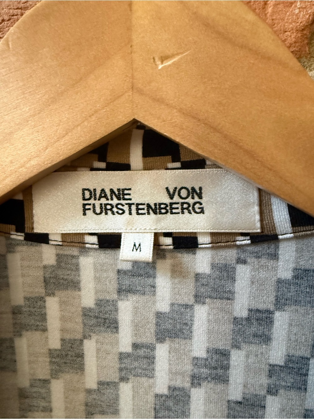 Diane Von Furstenberg Geometric Wrap Dress - Picture 2 of 4